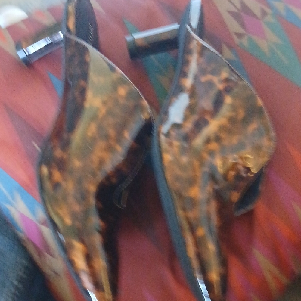 Jeffrey Campbell SALTAIRE Tortoiseshell Mules 8.5 - Picture 8 of 10